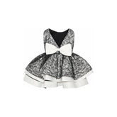 Stella Embroidered Dress - Black